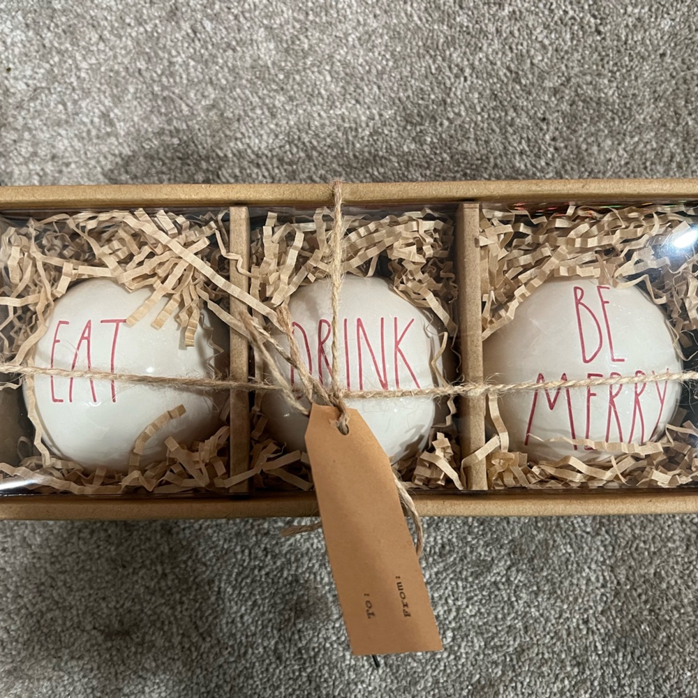 Rae Dunn Christmas Ornaments 
Brand New In Box